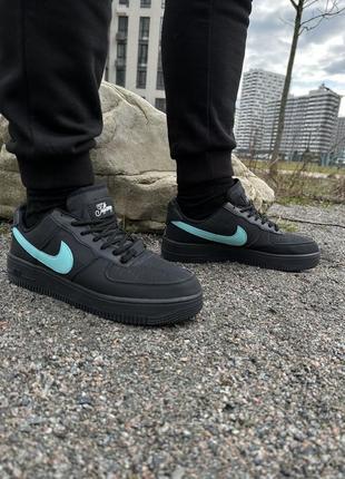 Женские кроссовки nike tiffany air force one low найк тифани ейр форс черные n-10016 фото