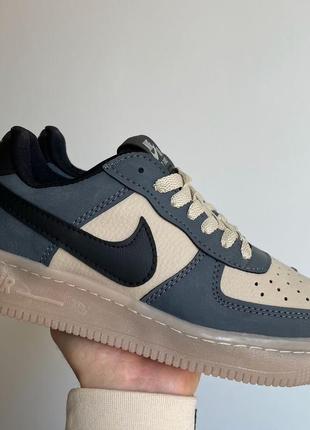 Жіночі кросівки найк аір форс лоу / nike air force low dark blue5 фото