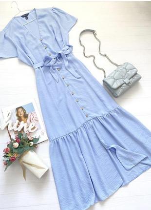 Небесно-голуба сукня new look