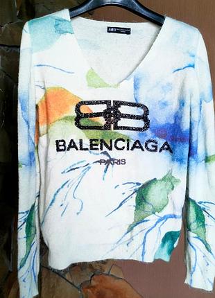 Женская кофта balenciaga из ангоры