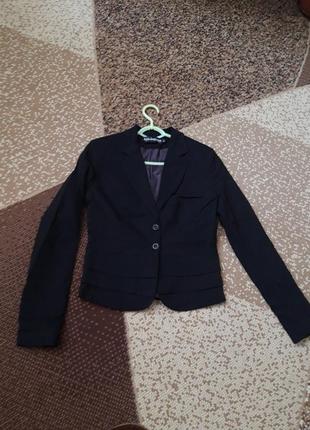 Пиджак черный для офиса, школы /піджак для офісу, школи1 фото
