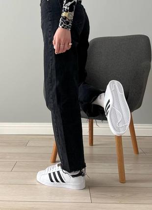 Adidas superstar white black7 фото