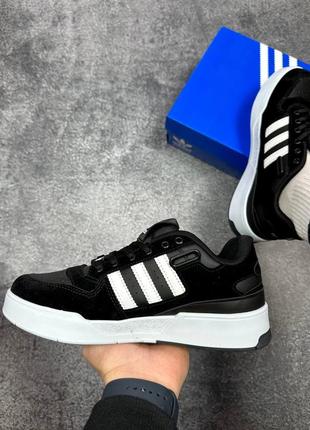 Оригінальні чоловічі кросівки adidas forum low black 40-44р.4 фото