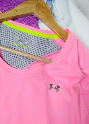 Розовая спортивная футболка размер хл 50 under armour4 фото