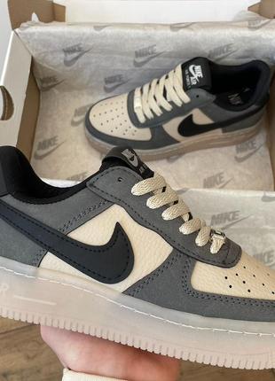 Жіночі кросівки найк аір форс лоу / nike air force low dark grey