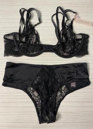 Комплект нижнего белья victoria’s secret бюстгальтер 34b (75b), трусики s. very sexy. нижнее белье виктория сикрет2 фото