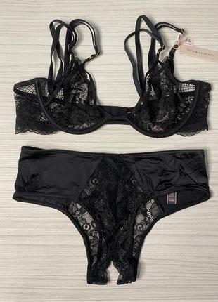 Комплект нижнего белья victoria’s secret бюстгальтер 34b (75b), трусики s. very sexy. нижнее белье виктория сикрет3 фото