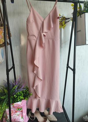 Платье пудрового росжевого цвета размер xs нп миниатюрный девичник4 фото