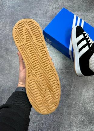 Оригінальні унісекс кросівки adidas campus black white gum 36-44р.5 фото