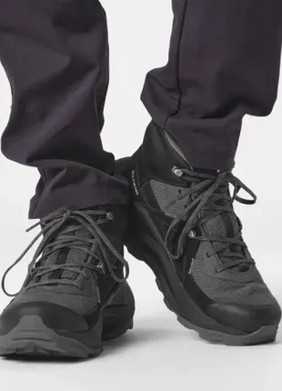 Черевики шкіряні(замша) gore-tex salomon elixir mid gtx(легкі, зручні)для стопи-30см5 фото