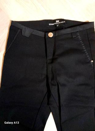 Брюки, брюки черные elisabetta franchi jeans4 фото