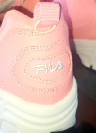 Fila disruptor   нові рожеві шкіряні жіночі кросівки розмір 39(маломірять на 38)8 фото