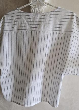 Коттоновая блуза свободного кроя jean pascale4 фото