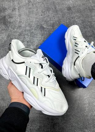 Оригинальные мужские кроссовки adidas ozweego white 41-46р.2 фото