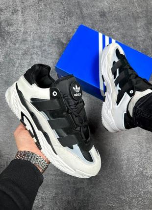 Оригінальні чоловічі кросівки adidas niteball white/black 41-45р.1 фото