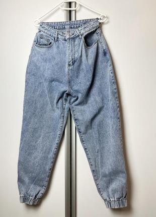 Джинси джогери висока посадка shein high waist jogger jeans2 фото