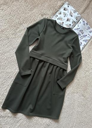 Платье хаки