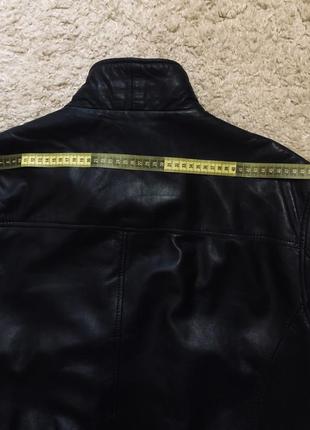 Кожаный бомбер gilberto italy кожаная курточка оригинал куртка кожа размер l,xl,xxl на размер 528 фото