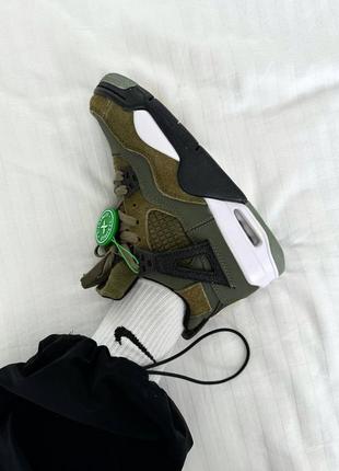 Женские кроссовки оливковые nike air jordan 4 
retro «&nbsp;craft olive&nbsp;» premium