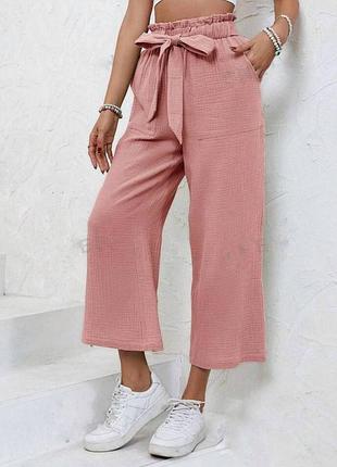 Штани жіночі муслін8 фото