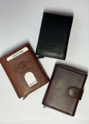 Кожаный кошелек картхолдер6 фото