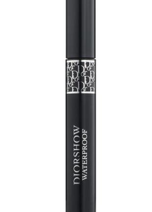 Туш для вій dior diorshow waterproof no090 — black (чорний)