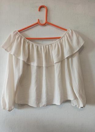 Блузка кремового цвета размер xxl1 фото