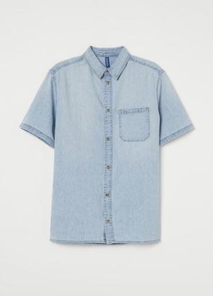 Рубашка тенниска джинсовая