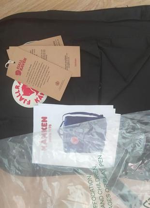 Рюкзак kanken classic школьный ранец ортопедический сумка портфель канкен черного цвета5 фото