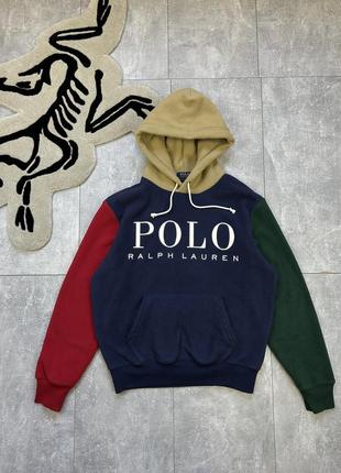 Мужское флисовое худи polo ralph lauren кофта тедди плюшевое толстовка