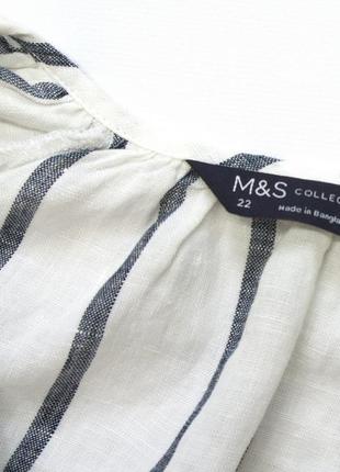 Сорочка лляна, блуза, сорочка, marks&amp; spencer.5 фото