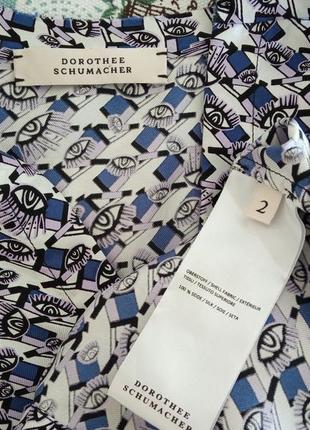 Шовкова принтована підписна блуза dorothee schumacher7 фото