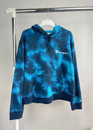 Худи champion тай дай оригинал кофта толстовка tie dye