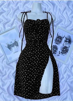 Платье сарафан с вырезом сексуальное летнее платье на молнии легкое3 фото