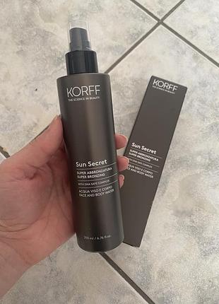 Термальная водичка для усиления загара для лица и тела