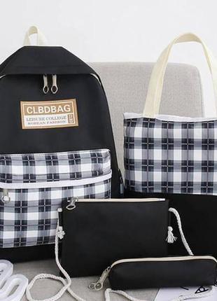 Большой школьный набор 4в1 рюкзак, сумка, косметичка, пенал2 фото