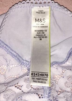 Красивые хлопковые трусики с кружевом marks &amp; spencer7 фото