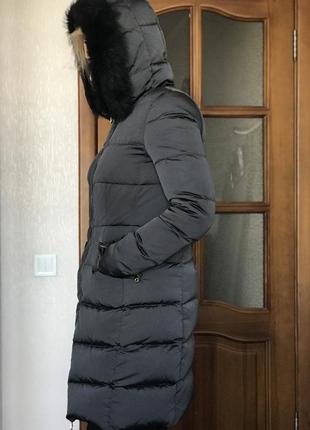 Длинный пуховик пальто massimo dutti2 фото