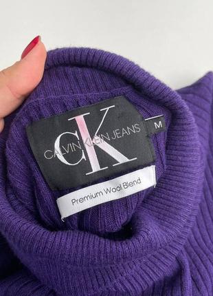 Вовняний гольф в рубчик calvin klein jeans оригінал кофта5 фото