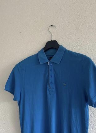 Футболка дизель поло 1/3 zip vintage made in italy diesel polo blank 90s3 фото