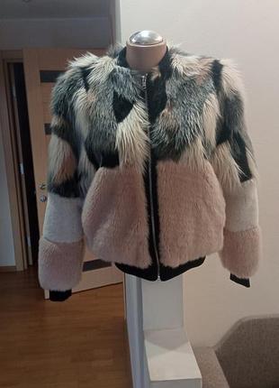 Шуба бомбер дуже тепла bershka