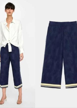 Zara basic, укороченные, стильные брюки/ кюлоты2 фото