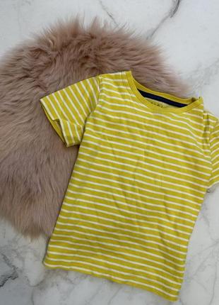 Классная футболочка baby boden, полосатая футболочка, желтая футболка
