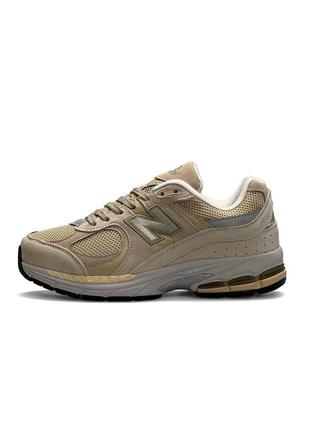 Жіночі кросівки new balance 2002r замшеві бежеві нью беланс весняні осінні 37-23.5см (b)