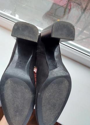 Демисезонные замшевые ботинки zara5 фото