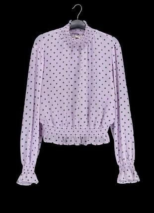 Лёгкая шифоновая блузка "glamorous" в горошек, uk14/eur42.