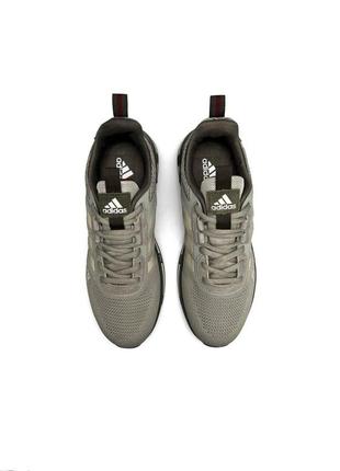 Мужские кроссовки adidas marathon run текстильные оливковые адидас маратон весенние (b)9 фото