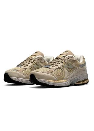 Женские кроссовки new balance 2002r замшевые бежевые нью беланс весенние осенние (b)2 фото