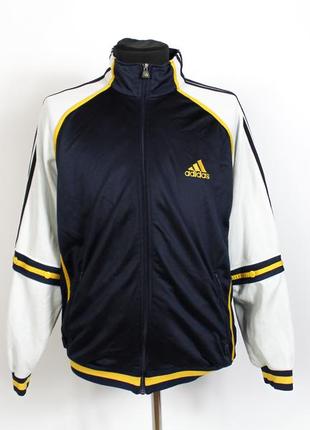 Adidas vintage вінтажна олімпійка чоловіча спортивна кофта на замку оригінальна розмір l