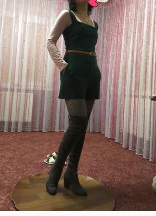 Ромпер осенний, комбинезон zara, актуальная модель, красивый цвет